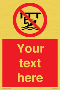 Custom Do not use watercraft in the vicinity of piers